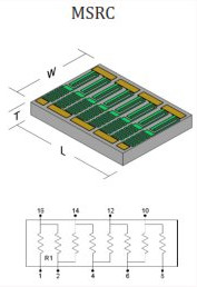 Thin film resistor arrays (MSRA, MSRB and MSRC) from Mini-Systems